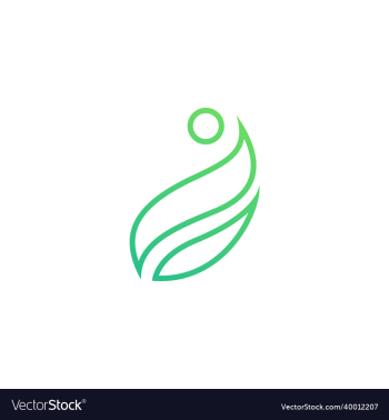 leaf and circle logo leaf and circle logo