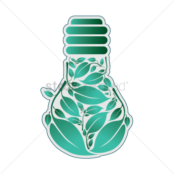 Leaf as a light bulb Leaf as a light bulb