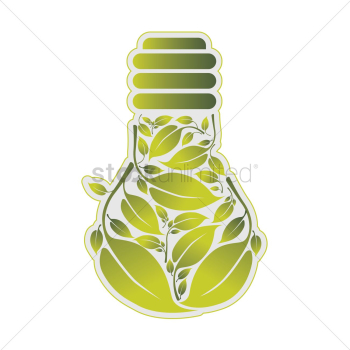 Leaf as a light bulb Leaf as a light bulb