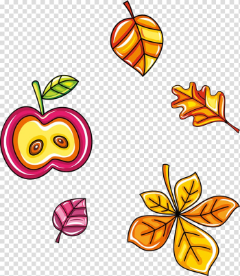 Leaf Autumn , Autumn material transparent background PNG clipart