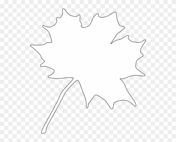 Leaf Border Black And White Clipart - White Leaf Png Transparent