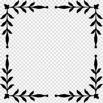 Leaf , corner border transparent background PNG clipart