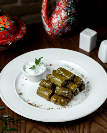 Leaf dolma with meat on the table Free Photo Leaf dolma with meat on the table Free Photo