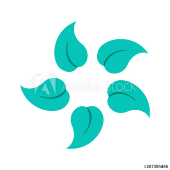 Leaf icon set Leaf icon set