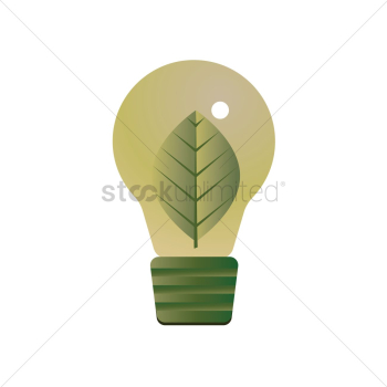 Leaf inside a light bulb Leaf inside a light bulb