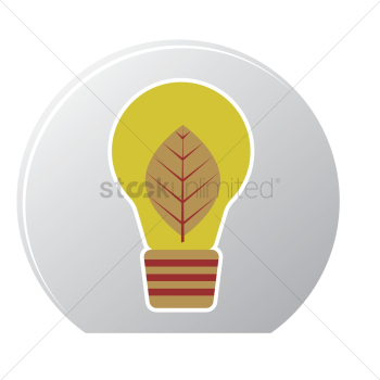 Leaf inside a light bulb Leaf inside a light bulb