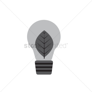 Leaf inside a light bulb Leaf inside a light bulb