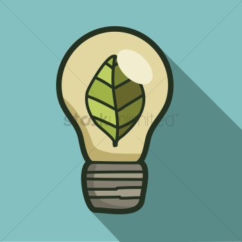 Leaf inside a light bulb Leaf inside a light bulb
