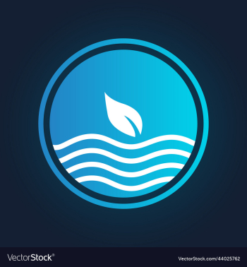 leaf on the water icon