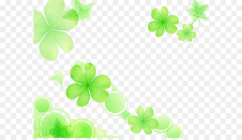 Leaf Shamrock Pattern - Clover Leaf Shamrock Pattern - Clover