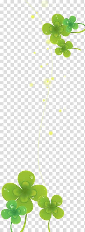Leaf Web banner Clover, Clover banner transparent background PNG clipart
