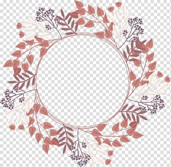 Leaf wreath , Euclidean Leaf, Elegant Weddings plant garland transparent background PNG clipart