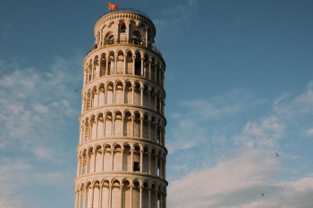 Leaning Tower Of Pisa Under Blue Sky Leaning Tower Of Pisa Under Blue Sky