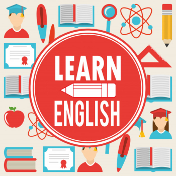 Learn english design Free Vector Learn english design Free Vector