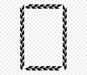 Leaves Border, Frame, Leaves - Side Border Design Png