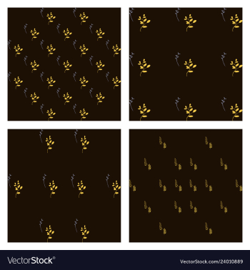 Leaves pattern endless background seamless vector image Leaves pattern endless background seamless vector image