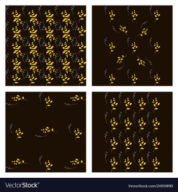 Leaves pattern endless background seamless vector image Leaves pattern endless background seamless vector image