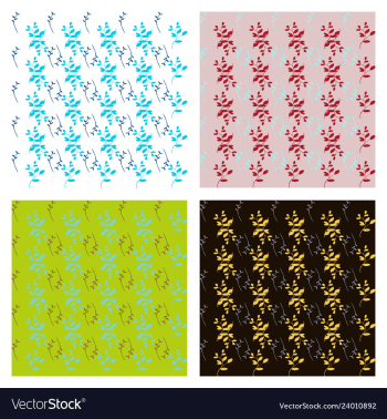 Leaves pattern endless background seamless vector image Leaves pattern endless background seamless vector image