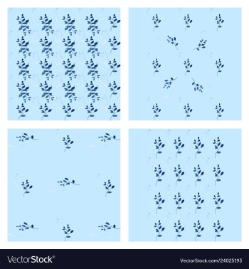 Leaves pattern endless background seamless vector image Leaves pattern endless background seamless vector image