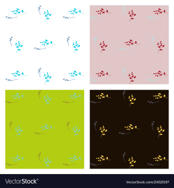 Leaves pattern endless background seamless vector image Leaves pattern endless background seamless vector image