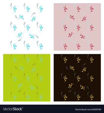 Leaves pattern endless background seamless vector image Leaves pattern endless background seamless vector image