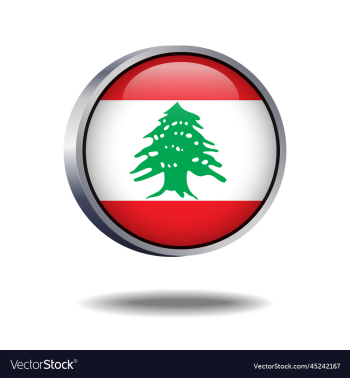 lebanon flag button lebanon flag button