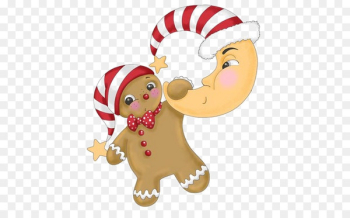 Lebkuchen Christmas Gingerbread man Cookie - Man on the Moon Christmas cookies cartoon creative 