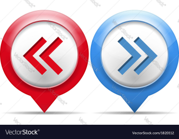 Left and Right Arrows vector image Left and Right Arrows vector image