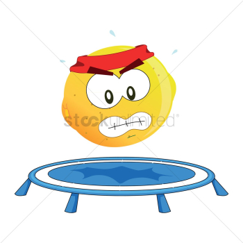 Lemon cartoon trampoline jumping Lemon cartoon trampoline jumping