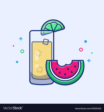 lemon juice with watermelon cartoon lemon juice with watermelon cartoon