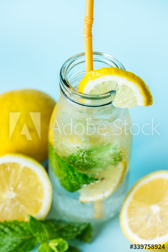 Lemon mint infused water recipe Lemon mint infused water recipe