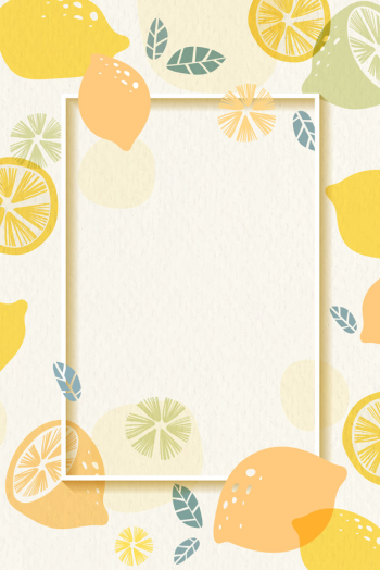 Lemon patterned frame Lemon patterned frame