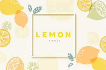 Lemon patterned frame Lemon patterned frame
