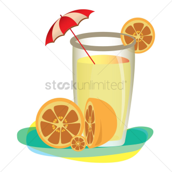 Lemonade with umbrella Lemonade with umbrella