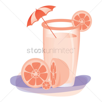 Lemonade with umbrella Lemonade with umbrella