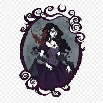 Lenore Gothic fiction Gothic architecture Gothic art - Vector witch 