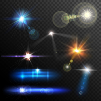 Lens flares set Free Vector Lens flares set Free Vector