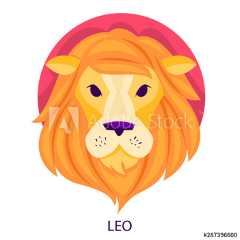 Leo zodiac, astrology and horoscope symbol