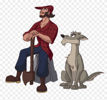 Leomon32 155 40 Paul Bunyan And Reitherman The Big - Big Bad Wolf As A Human Leomon32 155 40 Paul Bunyan And Reitherman The Big - Big Bad Wolf As A Human
