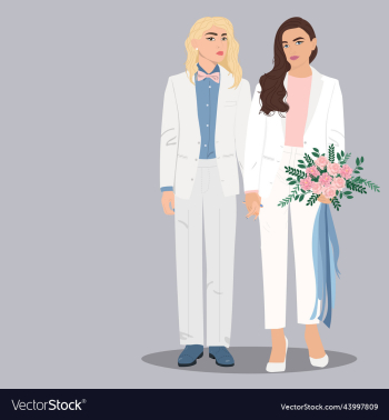 lesbian couple getting married