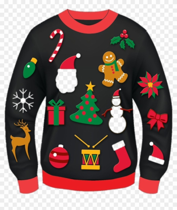 Let&#39;s Celebrate On Tuesday, December 19 Wear Your Ugliest - Christmas Ugly Sweater Clipart