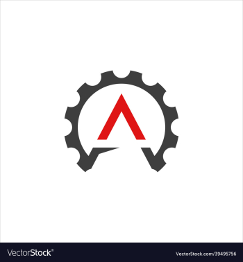 letter a gear template