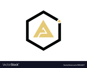 letter a logo in a triangular shape inside the box