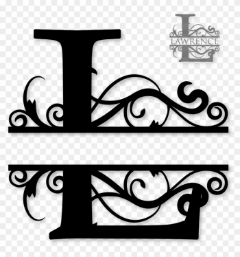 Letter A Split Monogram