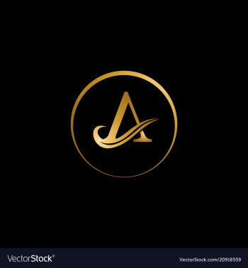 Letter a vector image