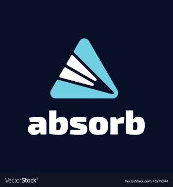 letter a with flat blue and white color style