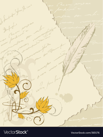 Letter background vector image Letter background vector image