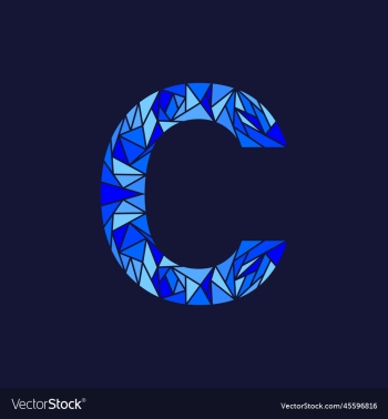 letter c abstract polygon logo letter c abstract polygon logo