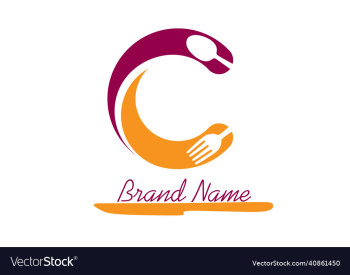 letter c food logo design template letter c food logo design template