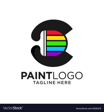 letter c paint logo design letter c paint logo design